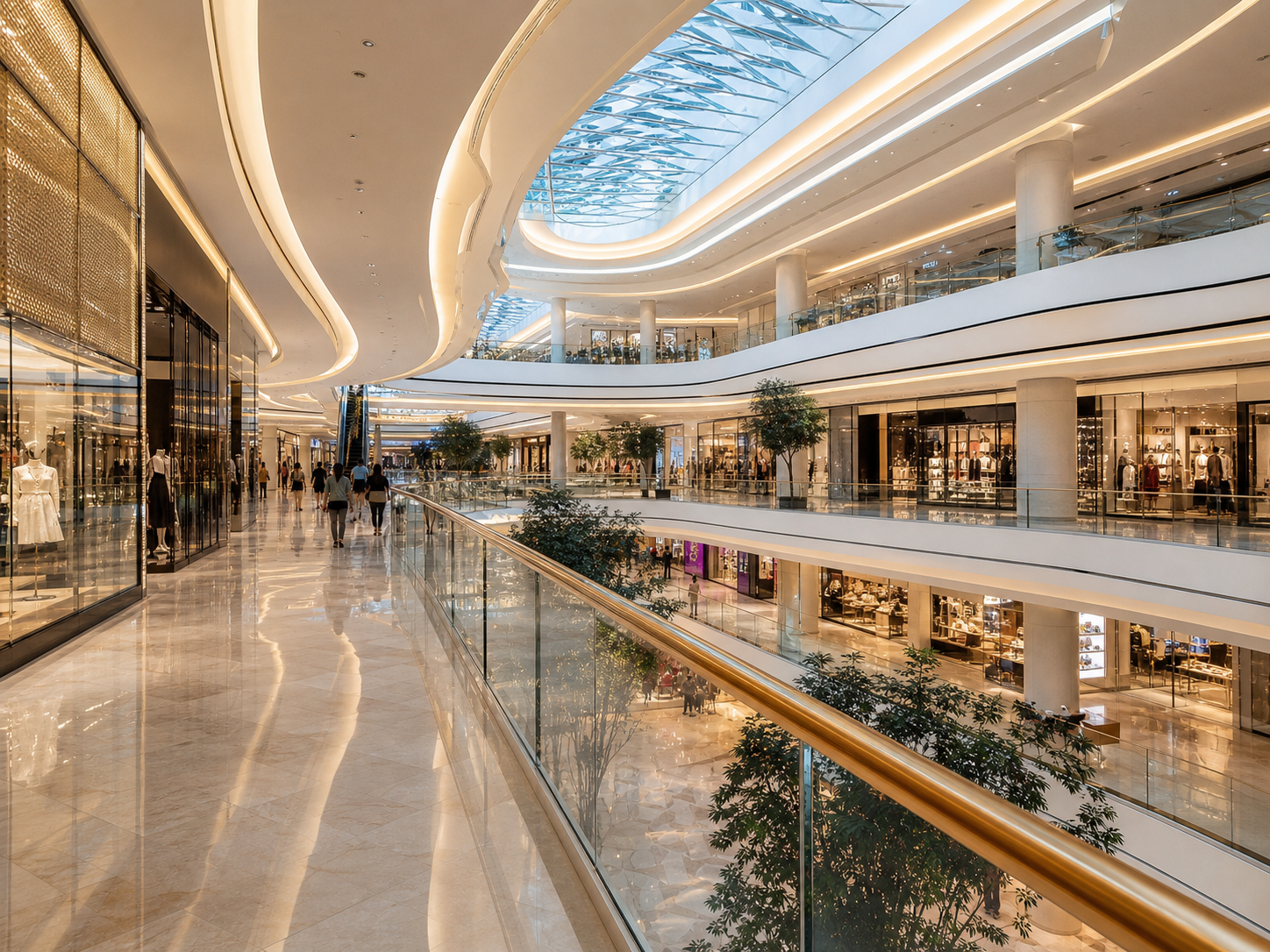 Modern Bangkok mall and services